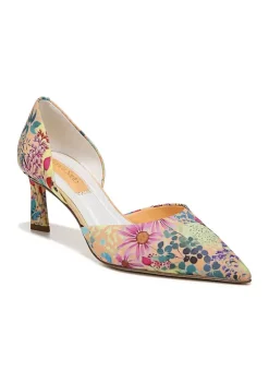 Outlet ⌛ Franco Sarto Trix Pump Melon Floral ❤️ -Franco Sarto Sales Belk 1523