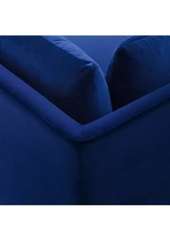 New 😍 Modway Ardent Performance Velvet Sectional Sofa Corner Chair - Navy EEI-3985-NAV 😍 -Franco Sarto Sales Belk 1585