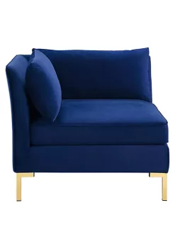 New 😍 Modway Ardent Performance Velvet Sectional Sofa Corner Chair - Navy EEI-3985-NAV 😍 -Franco Sarto Sales Belk 1586