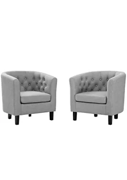 Budget 🤩 Modway Prospect 2 Piece Upholstered Fabric Armchair Set ❤️ -Franco Sarto Sales Belk 1612