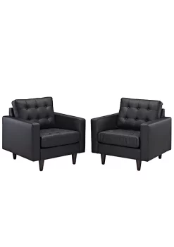 Top 10 🔥 Modway Empress Armchair Leather Set of 2 💯