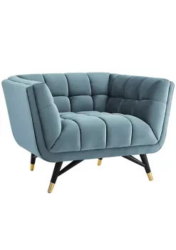 New 😀 Modway Adept Upholstered Velvet Armchair 🎁