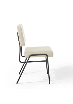 Budget 👏 Modway Craft Dining Side Chair Upholstered Fabric Set of 2 - Black Beige EEI-4506-BLK-BEI 😉 -Franco Sarto Sales Belk 1710