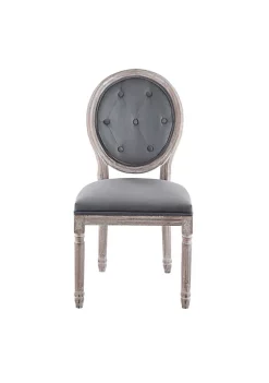 Hot Sale 👍 Modway Arise Vintage French Performance Velvet Dining Side Chair - Natural Gray EEI-4665-NAT-GRY 💯 -Franco Sarto Sales Belk 1770