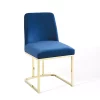 Buy 🎁 Modway Amplify Sled Base Performance Velvet Dining Side Chair - Gold Navy EEI-3810-GLD-NAV ❤️