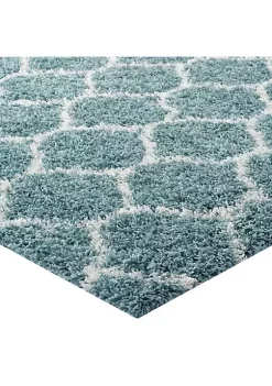 Coupon 🥰 Modway Solvea Moroccan Trellis 5x8 Shag Area Rug 🌟 -Franco Sarto Sales Belk 1841