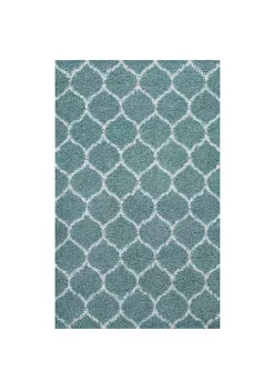 Coupon 🥰 Modway Solvea Moroccan Trellis 5x8 Shag Area Rug 🌟 -Franco Sarto Sales Belk 1842