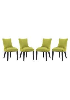 Discount 🛒 Modway Marquis Dining Chair Fabric Set of 4 - Wheatgrass EEI-3497-WHE 🧨