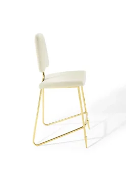 Cheapest ✔️ Modway Ponder Bar Stool Performance Velvet Set of 2 - Ivory EEI-5573-IVO 🌟 -Franco Sarto Sales Belk 1896