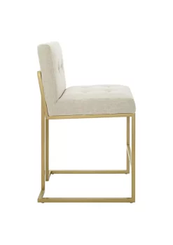 Promo ✨ Modway Privy Counter Stool Upholstered Fabric Set of 2 - Gold Beige EEI-5571-GLD-BEI ⌛ -Franco Sarto Sales Belk 1972