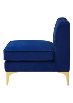 Best deal 🥰 Modway Triumph Channel Tufted Performance Velvet Armless Chair - Navy EEI-3984-NAV ⭐ -Franco Sarto Sales Belk 1992