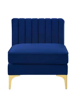 Best deal 🥰 Modway Triumph Channel Tufted Performance Velvet Armless Chair - Navy EEI-3984-NAV ⭐ -Franco Sarto Sales Belk 1993