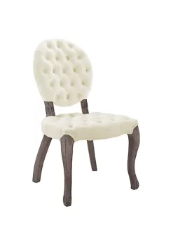 Best deal 🥰 Modway Exhibit French Vintage Dining Performance Velvet Side Chair - Ivory EEI-3365-IVO 💯 -Franco Sarto Sales Belk 2009