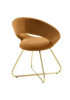 Best Sale 🛒 Modway Nouvelle Performance Velvet Dining Chair Set of 2 - Gold Cognac EEI-4681-GLD-COG 👏 -Franco Sarto Sales Belk 2023