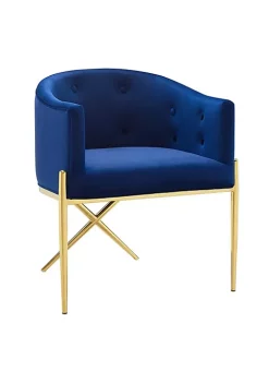 Flash Sale ✨ Modway Savour Tufted Performance Velvet Accent Dining Armchair - Navy EEI-3906-NAV 🎁