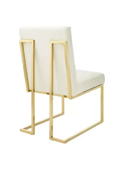 Top 10 🔥 Modway Privy Gold Stainless Steel Performance Velvet Dining Chair - Gold Ivory EEI-3744-GLD-IVO 😉 -Franco Sarto Sales Belk 2052