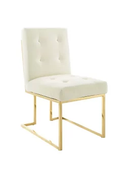 Top 10 🔥 Modway Privy Gold Stainless Steel Performance Velvet Dining Chair - Gold Ivory EEI-3744-GLD-IVO 😉 -Franco Sarto Sales Belk 2054