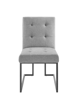 Top 10 🛒 Modway Privy Black Stainless Steel Upholstered Fabric Dining Chair - Black Light Gray EEI-3745-BLK-LGR ❤️ -Franco Sarto Sales Belk 2073
