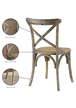 Best Sale 🔔 Modway Gear Dining Side Chair Set of 2 - Gray EEI-3481-GRY ✨ -Franco Sarto Sales Belk 2168