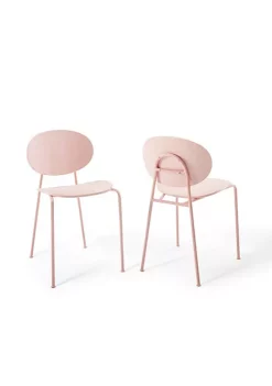 Best Pirce 🎁 Modway Palette Dining Side Chair Set of 2 - Pink EEI-3902-PNK 😉