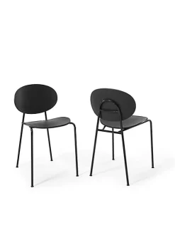 Brand new ✨ Modway Palette Dining Side Chair Set of 2 - Black EEI-3902-BLK 😉 -Franco Sarto Sales Belk 2266