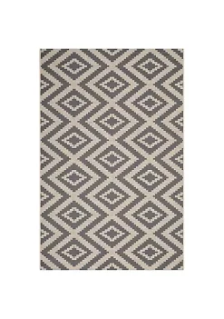 Best Pirce 🔔 Modway Jagged Geometric Diamond Trellis 8x10 Indoor and Outdoor Area Rug ✔️ -Franco Sarto Sales Belk 2536