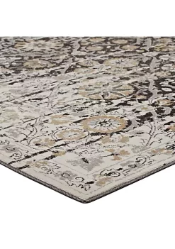 Cheapest 🌟 Modway Ganesa Distressed Diamond FloralLattice 5x8 Area Rug 🤩 -Franco Sarto Sales Belk 2575