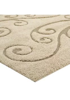 Hot Sale 🎁 Modway Sprout Scrolling Vine 5x8 Shag Area Rug ✨ -Franco Sarto Sales Belk 2594