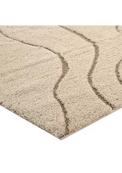 Coupon 🎁 Modway Abound Abstract Swirl 5x8 Shag Area Rug 💯 -Franco Sarto Sales Belk 2604