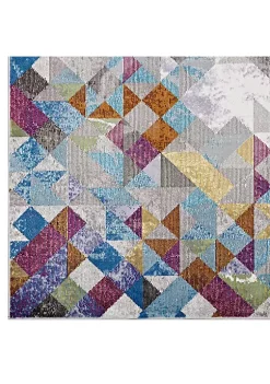Deals 🎉 Modway Lavendula Triangle Mosaic 5x8 Area Rug 😉 -Franco Sarto Sales Belk 2619