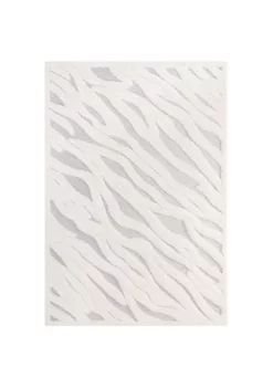 Discount 👍 Modway Current Abstract Wavy Striped 5x8 Shag Area Rug 😉