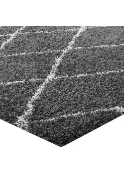 Budget 😀 Modway Toryn Diamond Lattice 5x8 Shag Area Rug ✔️ -Franco Sarto Sales Belk 2690