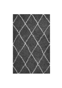Budget 😀 Modway Toryn Diamond Lattice 5x8 Shag Area Rug ✔️ -Franco Sarto Sales Belk 2691
