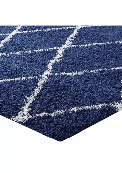 Budget ❤️ Modway Toryn Diamond Lattice 5x8 Shag Area Rug ✔️ -Franco Sarto Sales Belk 2710