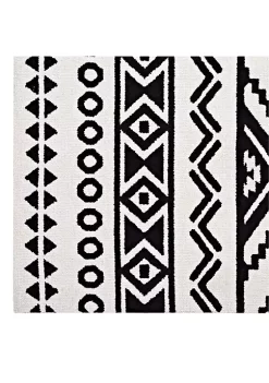 Coupon 🎉 Modway Haku Geometric Moroccan Tribal 5x8 Area Rug 🔔 -Franco Sarto Sales Belk 2795