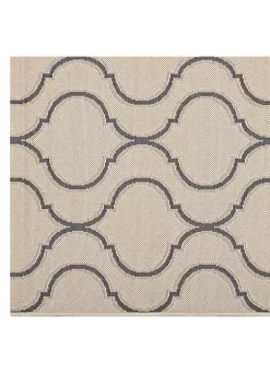 Flash Sale 🔔 Modway Linza Wave Abstract Trellis 5x8 Indoor and Outdoor Area Rug ⌛ -Franco Sarto Sales Belk 2859
