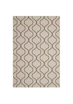 Flash Sale 🔔 Modway Linza Wave Abstract Trellis 5x8 Indoor and Outdoor Area Rug ⌛ -Franco Sarto Sales Belk 2861