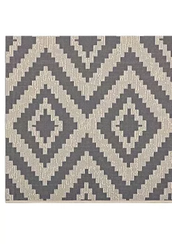 Hot Sale 🥰 Modway Jagged Geometric Diamond Trellis 5x8 Indoor and Outdoor Area Rug 😉 -Franco Sarto Sales Belk 2929