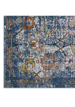 Discount ✨ Modway Minu Distressed Floral Lattice 4x6 Area Rug 👍 -Franco Sarto Sales Belk 2944